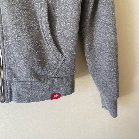Sportige Grey Full Zip Athletic Hooded Steamboat Springs Sweatshirt - Picture 4 of 5